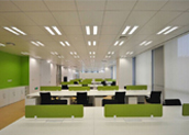 【美高家具】办公桌椅定制与绿色搭配运用 办公环境充满活力